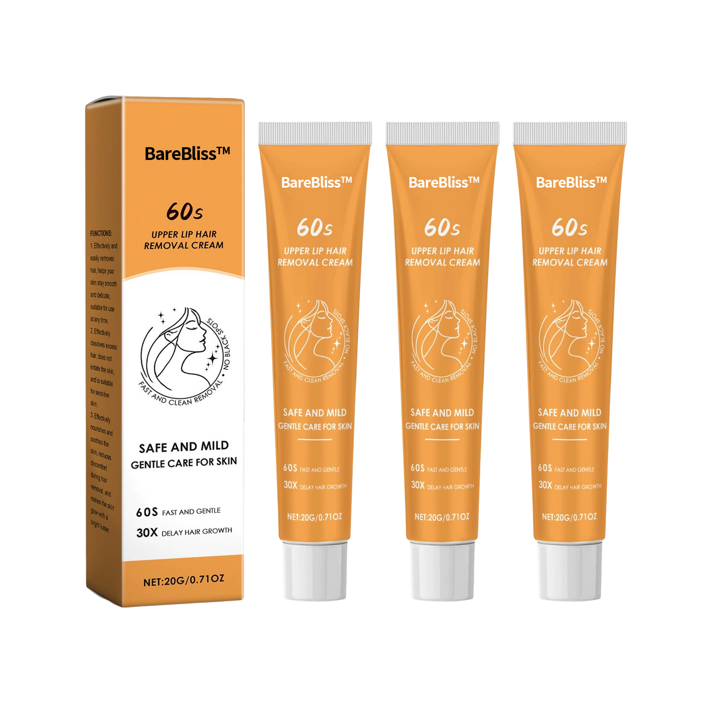 BareBliss™ Lip Hair Removal Cream