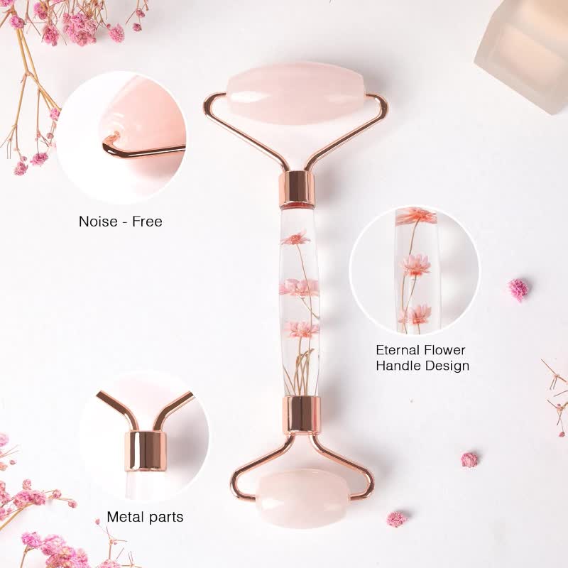 Elycura Rose Quartz Face Roller