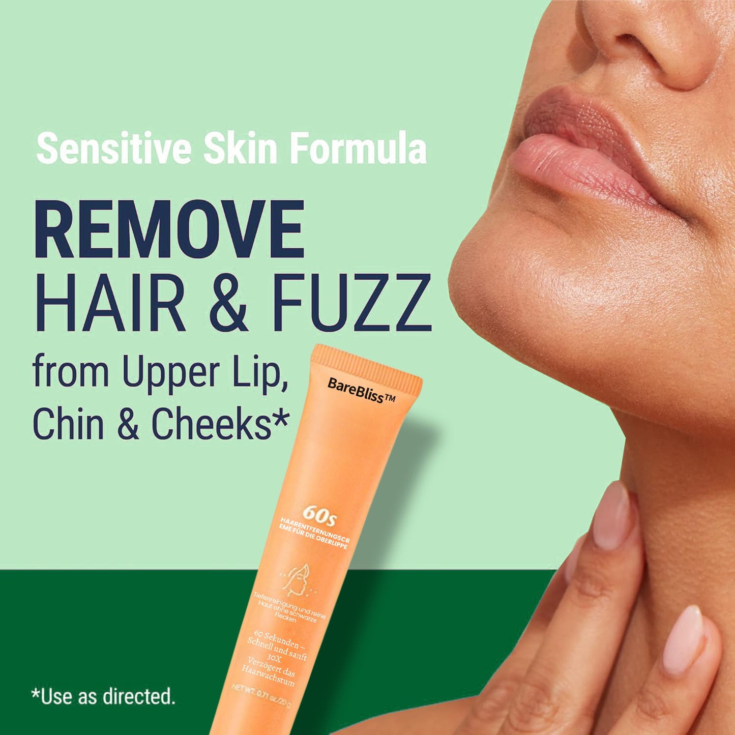 BareBliss™ Lip Hair Removal Cream