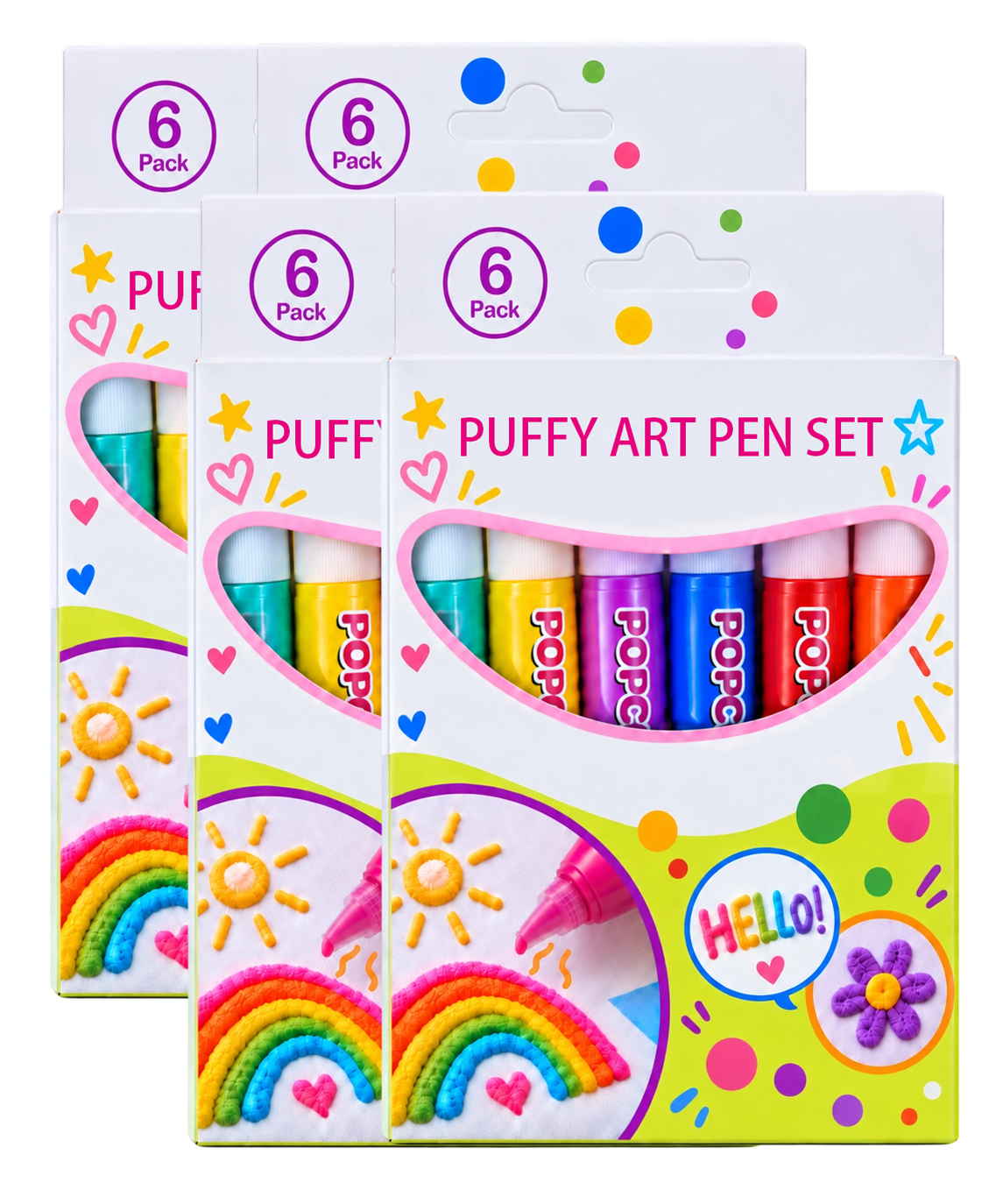 Puffy Art Pen Set