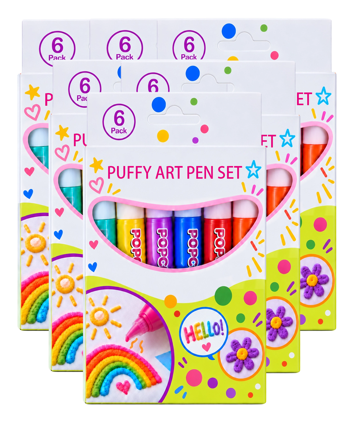 Puffy Art Pen Set