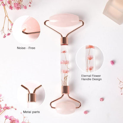 Elycura Rose Quartz Face Roller